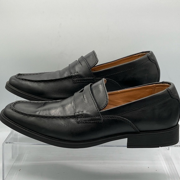 Clarks Collection Comfort Men's US 9M Black Slip On Dress Penny Loafer - Picture 3 of 10